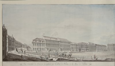 Aspetto occidentale di Wilhelmsplatz, c.1773 da Andreas Ludwig Kruger